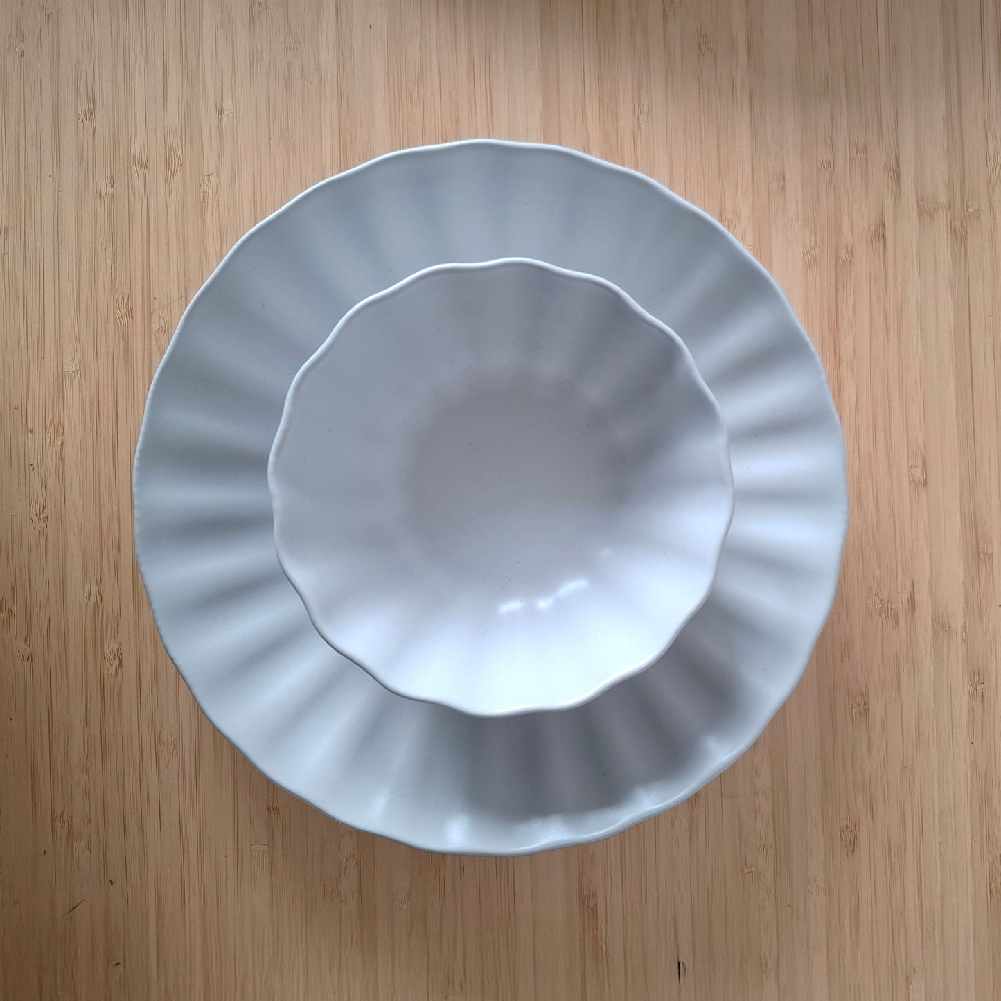 Ripple Bowl16 - Satin White